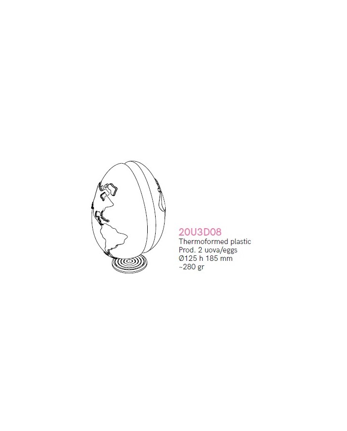 MOLDE OVO MUNDO PACK 2 PCS - 20U3D08