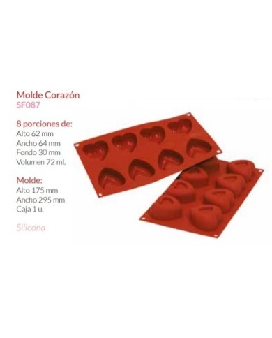 Molde Silicone Coração - SF087