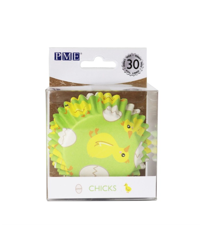 CAPSULAS CUPCAKE ALUMINIO PÁSCOA (30UN) - BC843