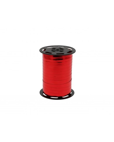 MF90104 - FITA VERMELHA BRILHANTE LARG 7MM C/250MT