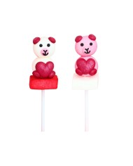 217121 - LOLLIPOP  ALGODÃO DOCE URSINHO COM CORAÇÃO 35 GR (20 UNID)