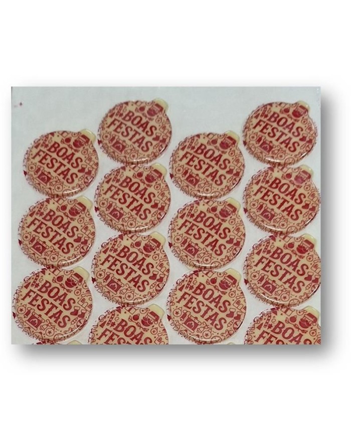 428183 - PLACA CHOCO BRANCO BOAS FESTAS (72 UNID)