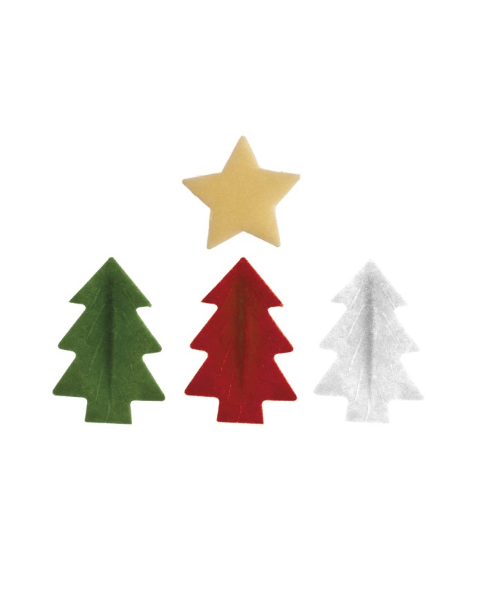166042 - DECORAÇÃO OBREIA PINHEIROS E ESTRELAS NATAL