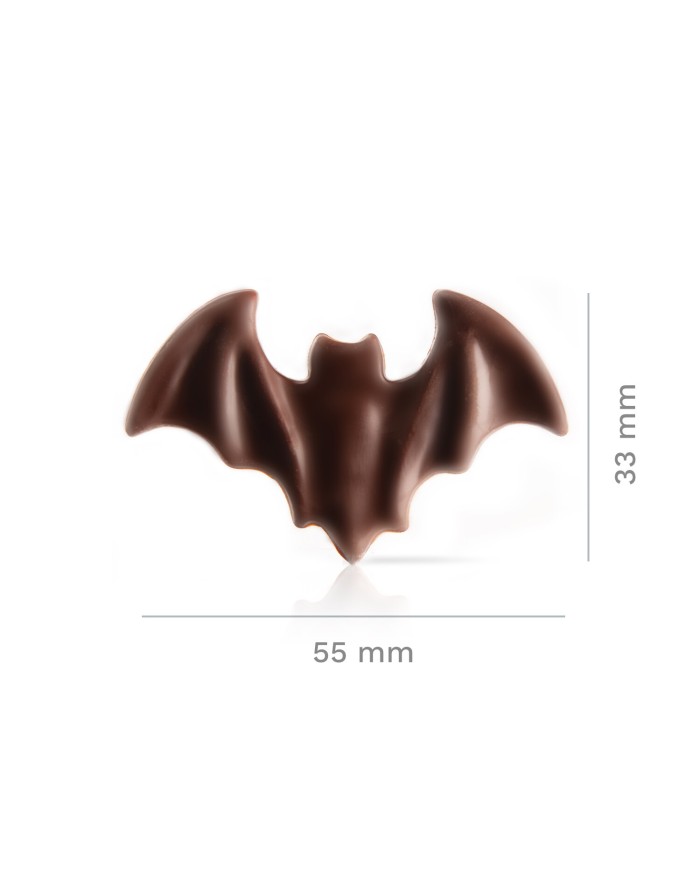 427822 - DECORAÇÃO CHOCO NEGRO MORCEGOS 55X33MM (192 UNID)