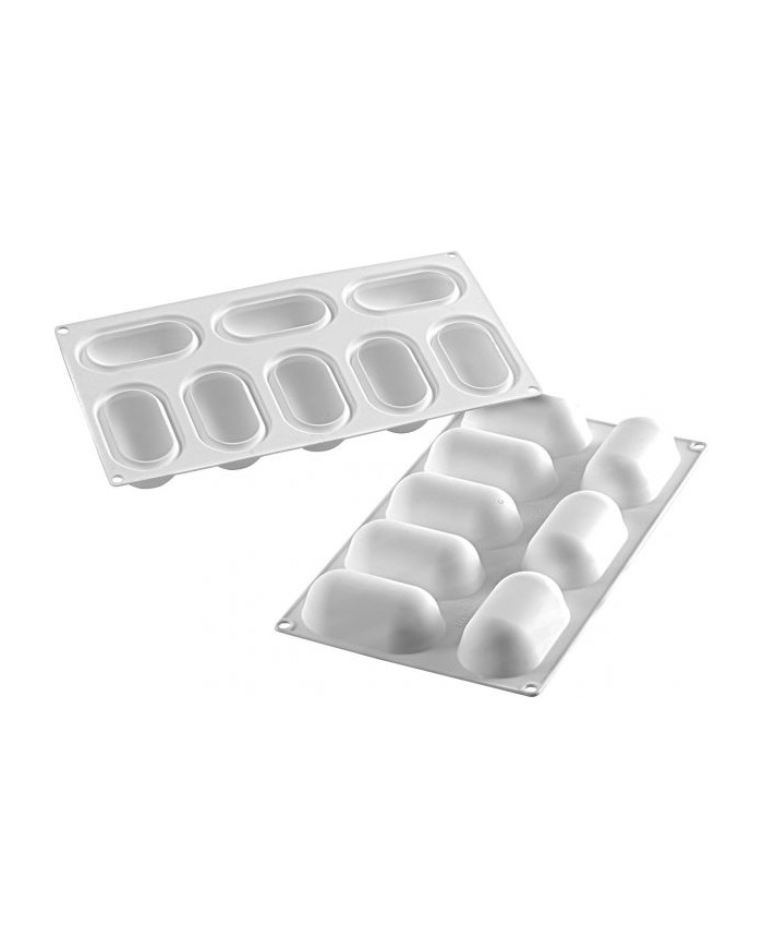 MF11194 - MOLDE SILIKOMART OVAL 8 ALMOFADAS