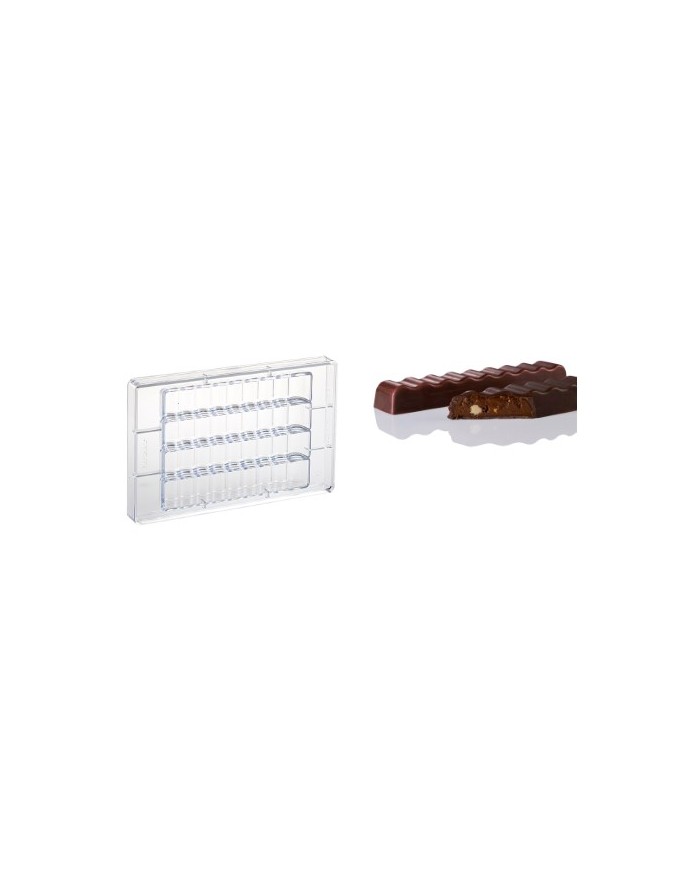 MMA6103 - MOLDE POLICARB. CHOCOLOG WAVY