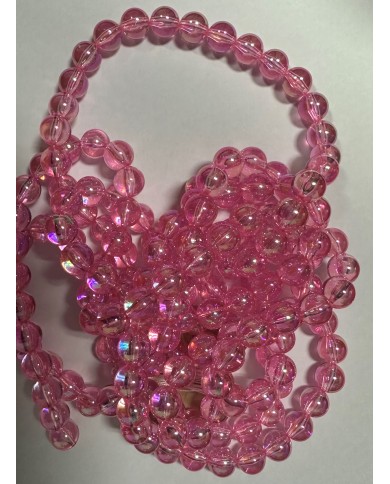 24030B -DECORAÇÕES FIO DE PEROLA ROSA