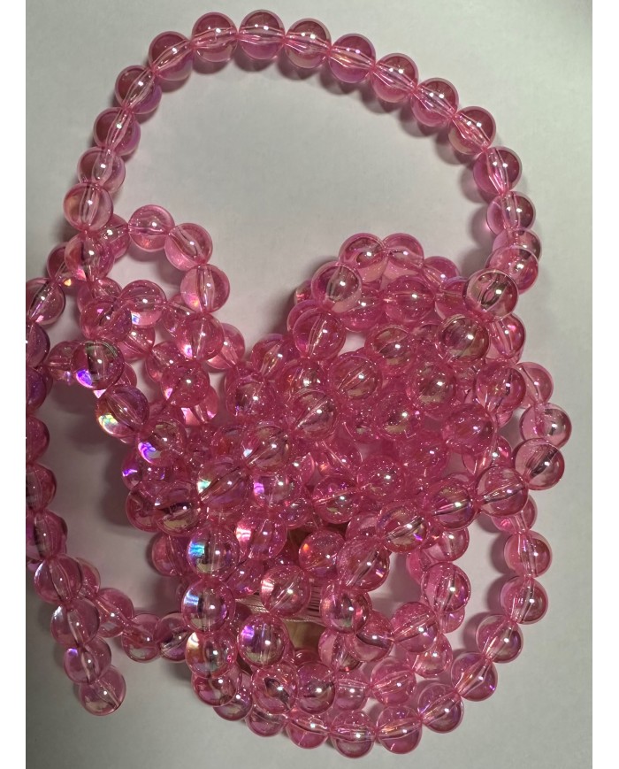 24030B -DECORAÇÕES FIO DE PEROLA ROSA