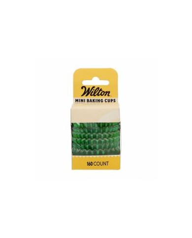DE84647 - MINI CÁPSULAS METALIZADAS  VERDE WILTON (160 UNID)