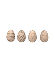 219057 - COELHO OU GALINHA 3D EM CHOCOLATE DE LEITE 55 GR