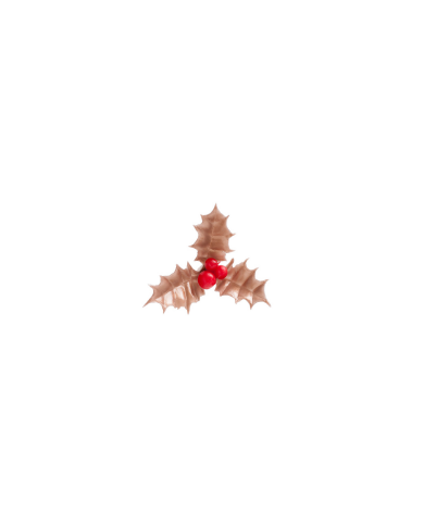 354144 - FOLHA AZEVINHO DOURADA 5CM (72 UNI)