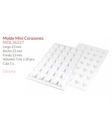 Molde Mini-Corações - MOL36227