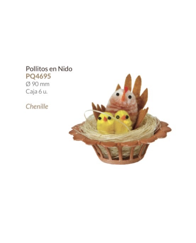 PQ4695 - GALINHA NO NINHO 7CM