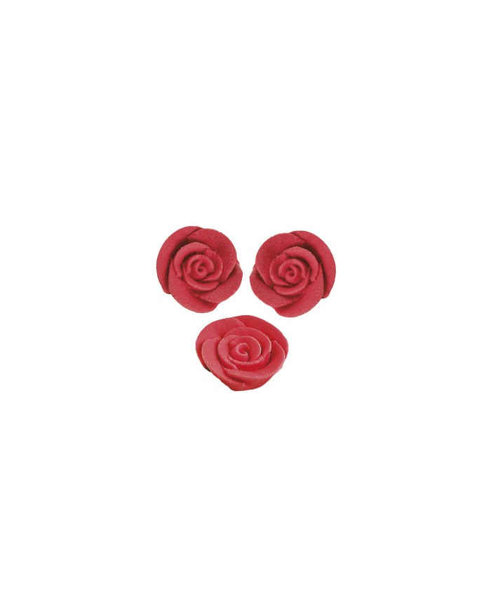 ROSAS AÇÚCAR VERMELHAS 3CM C/48 - 205158