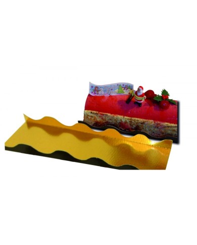 MF15850 - BASES C/ABA OURO/PRETO 20X10CM C/50