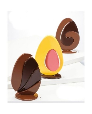 KIT 3 STAMPI CIOCCOLATO UOVA 2D - 20UB100