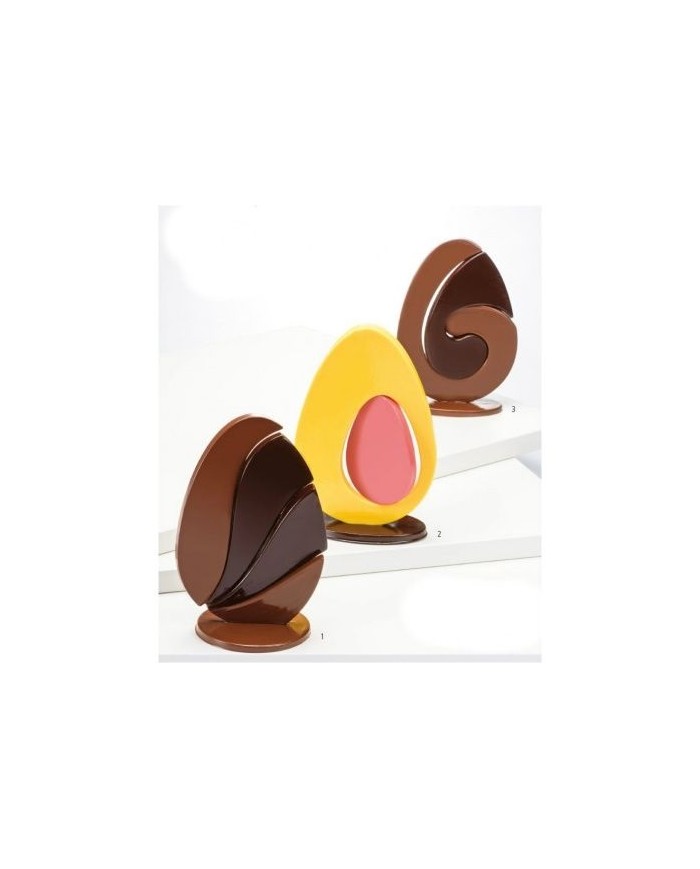 KIT 3 STAMPI CIOCCOLATO UOVA 2D - 20UB100