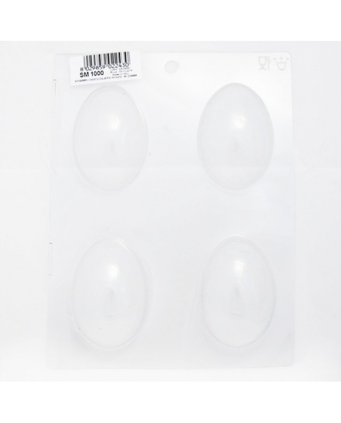 MOLDE DE OVO POLYETHLENE 4 pcs 80X60 H25 MM - SM 1000