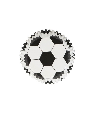 CAPSULA CUPCAKE ALUMINIO FUTBOOL (30UN) - BC829