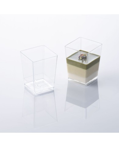 CUBIC SMALL GLASS 120 ML 100PCS - PMOCU002