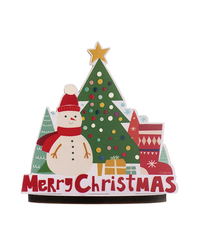 354127 - CAKE TOPPER MERRY CHRISTMAS 11CM