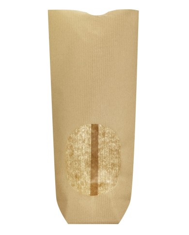 MF25107 - BOLSA C/ BASE KRAFT C7 JANELA 120MMX260MM (100 UNID)