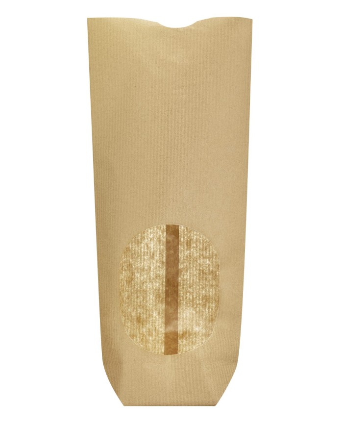 MF25107 - BOLSA C/ BASE KRAFT C7 JANELA 120MMX260MM (100 UNID)