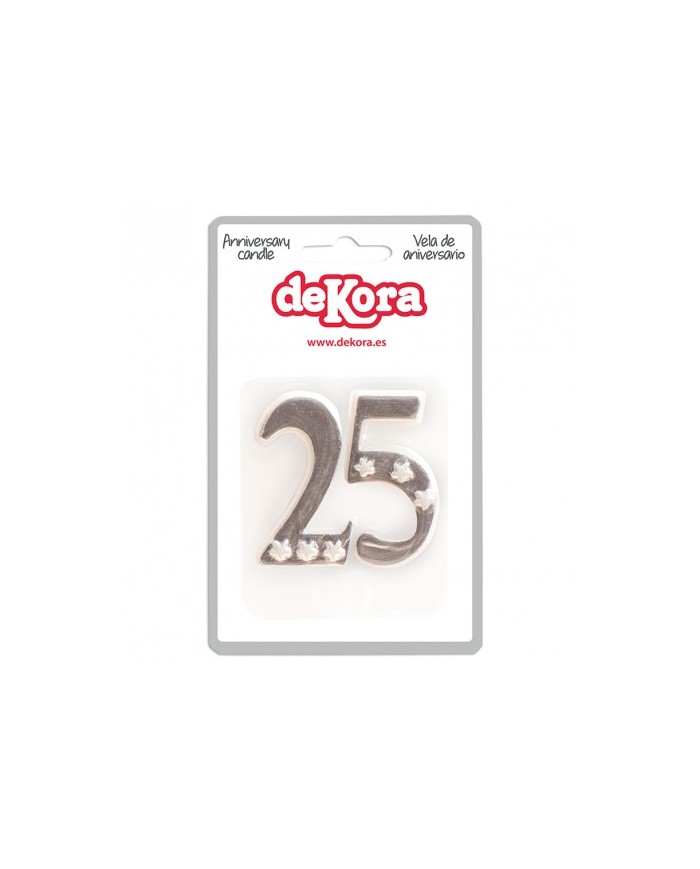 VELA PURPURINA PRATA 25 ANOS - 345337 (D)