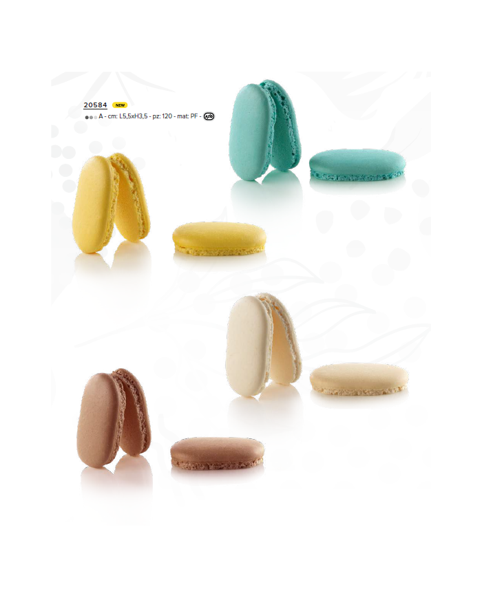 MACARRONS ECLAIR (4 CORES) - 120 UN - 20584