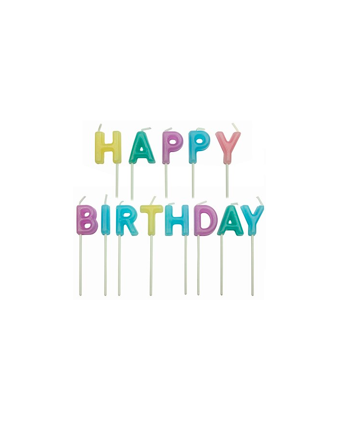 CA017 - VELAS HAPPY BIRTHDAY TONS PASTEL