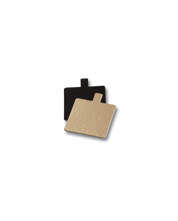 MINI DISCOS QUADRADOS OURO/PRETO 80X80 C/200 UN - REFª 540091