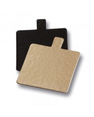 MINI DISCOS QUADRADOS OURO/PRETO 80X80 C/200 UN - REFª 540091