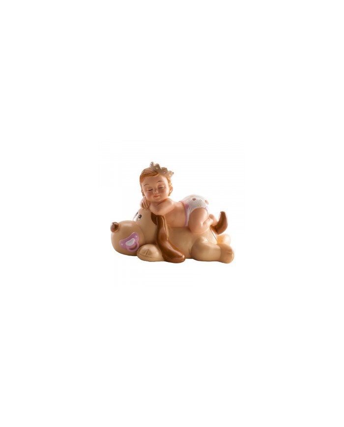 BONECO BATIZADO MENINA C/CÃO - 310121
