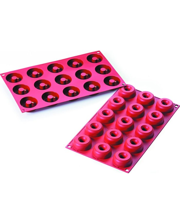 MOLDE SILICONE P/15 MINI DONUTS - MF11088