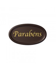 428170 - JURA TRIÂNGULO CHOCO PRETO E BRANCO PANTER 30X47MM (153UNID)