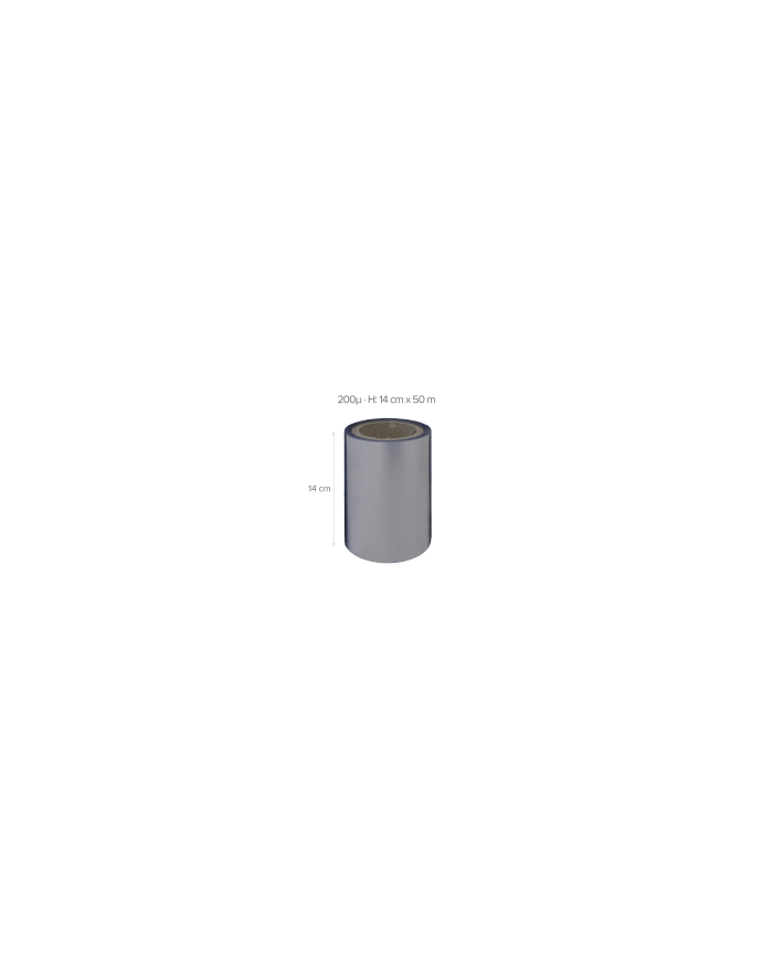 535412 - PVC ROLLO TRANSPARENTE  50 M x H14 CM  - 200µ (ACETATO)