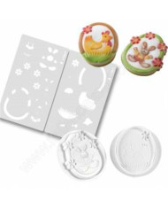 CORTADOR + STENCIL COELHO/A - 40-WB108