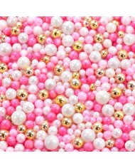 AZ02067 - PEROLA AÇUCAR MIX ROSA 90 GR