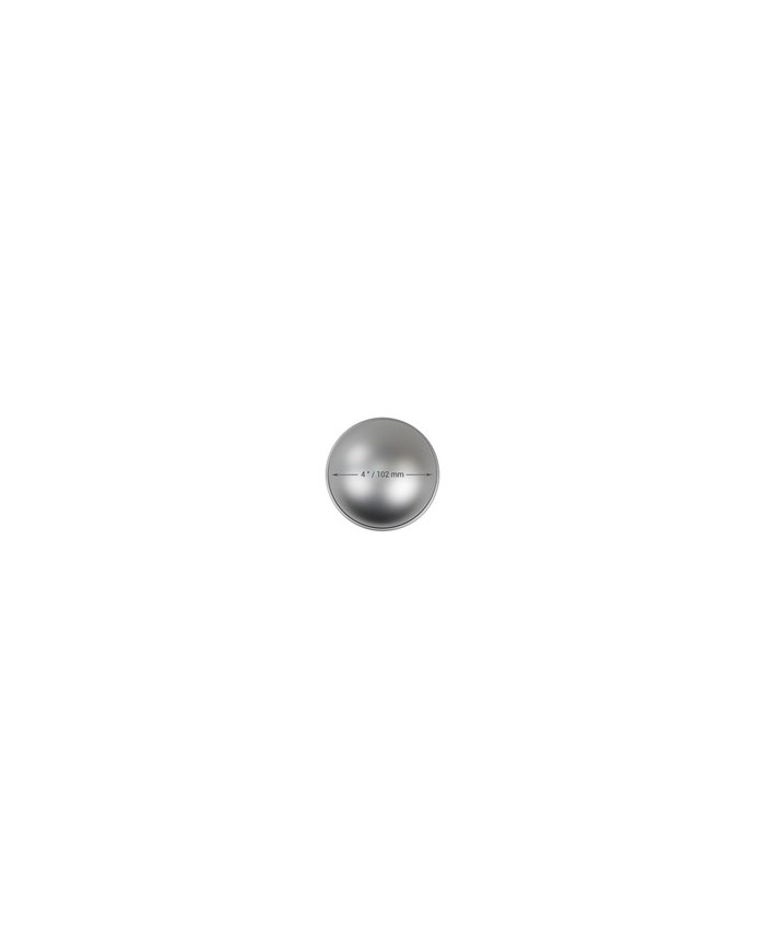 BALL042 - FORMA P/ BOLO ALUMINIO COM FORMATO BOLA  Ø 102MM