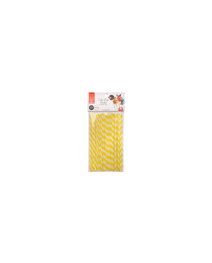 PAUZINHO CAKE POP (24 UN.) AMARELO REF.30743