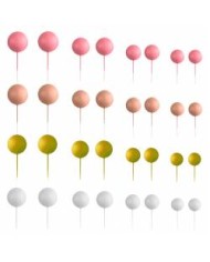 AZ01934 - KIT 20 BOLAS DECORATIVAS PRATA