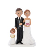 TOPPER BODA METAL NEGRO MR & MRS - 305098