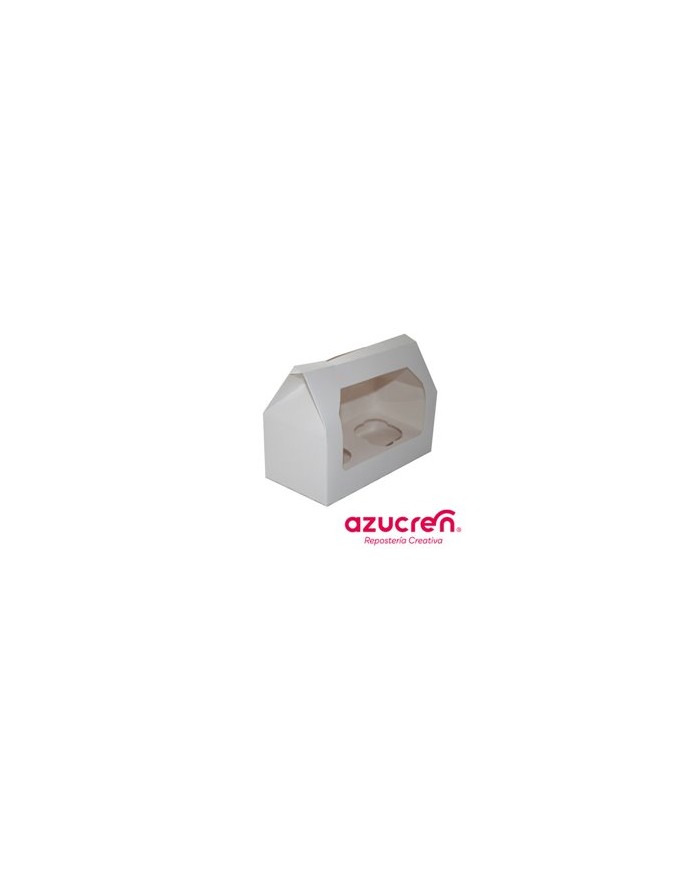 DE88275 - CAIXA 2 CUPCAKES BRANCOS