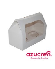 DE88275 - CAIXA 2 CUPCAKES BRANCOS