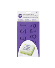 MOLDE LETRAS E NÚMEROS (4 UNID) - WILT000033