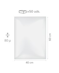 535409 - PVC ROLLO TRANSPARENTE  50 M x H12 CM  - 200µ (ACETATO)