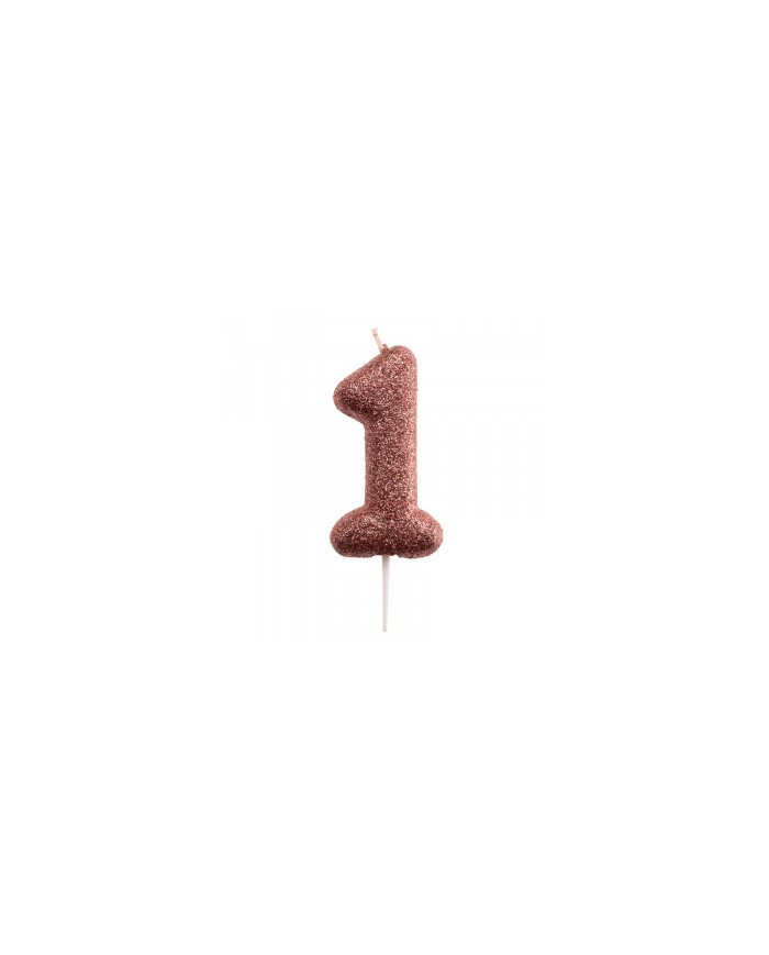 VELA ROSA C/PURPURINA