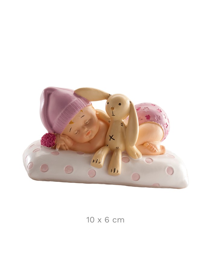 310115 - MENINA DE BATIZADO DEITADA C/PELUCHE