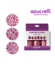 FC00828 - CORAÇÕES EM AÇÚCAR ROSA E BRANCO 7MM (60GR)