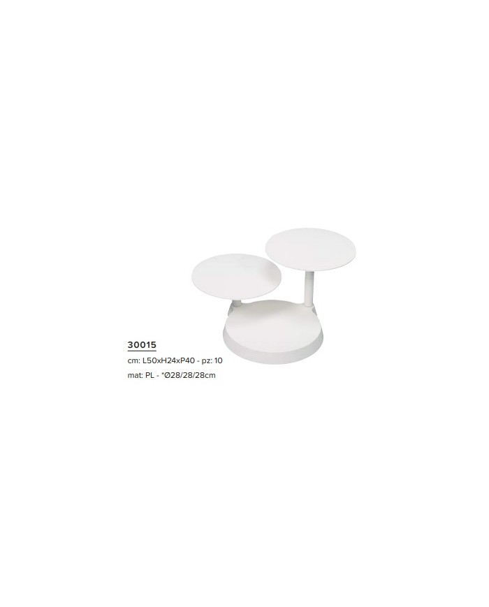 SUPORTE P/BOLOS 3 ANDARES BRANCO - 30015